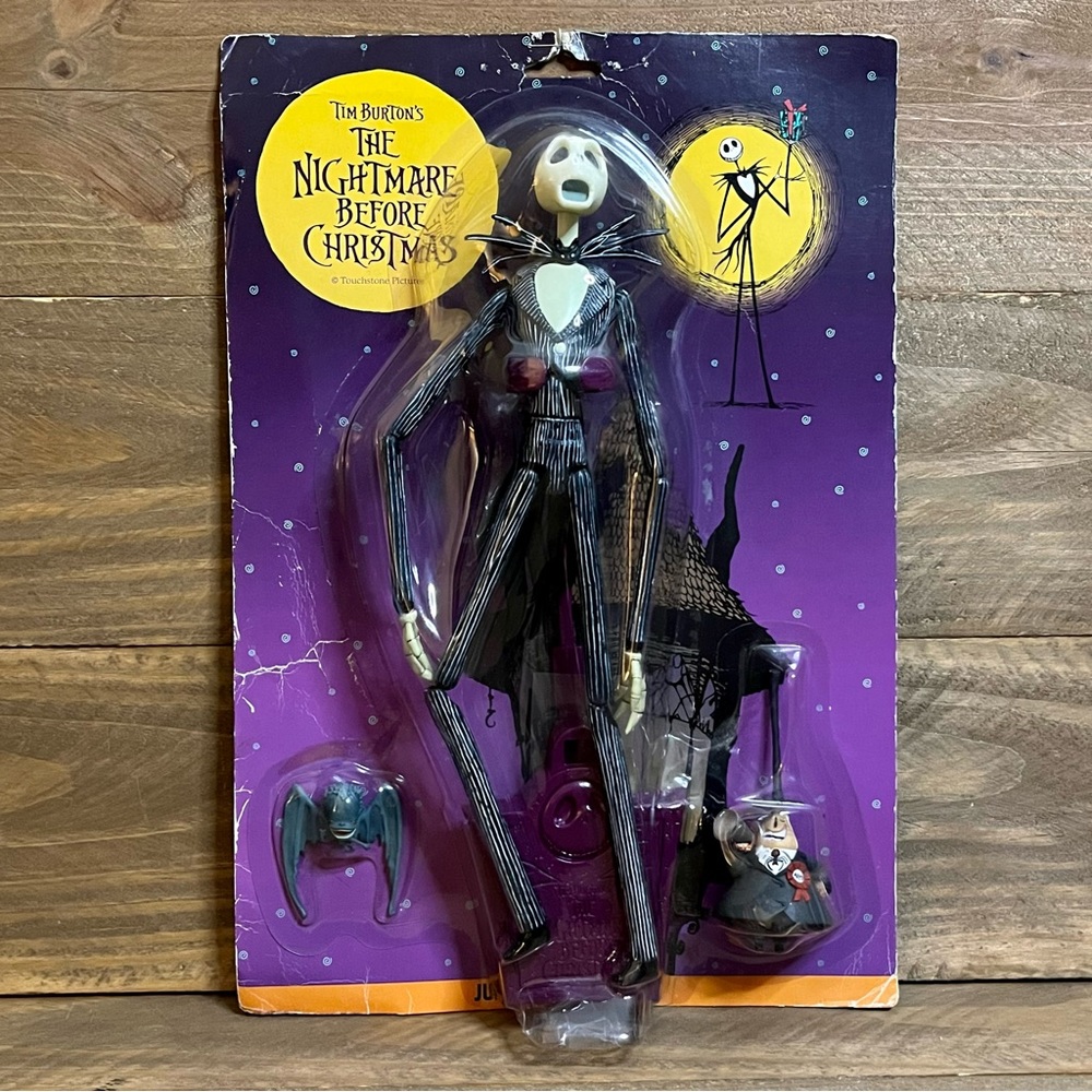 Tim Burton Nightmare Before Christmas 12” Jack Skellington Figure NIP GC VTG Y2K